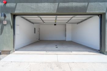 Private two car garage with direct access to the home